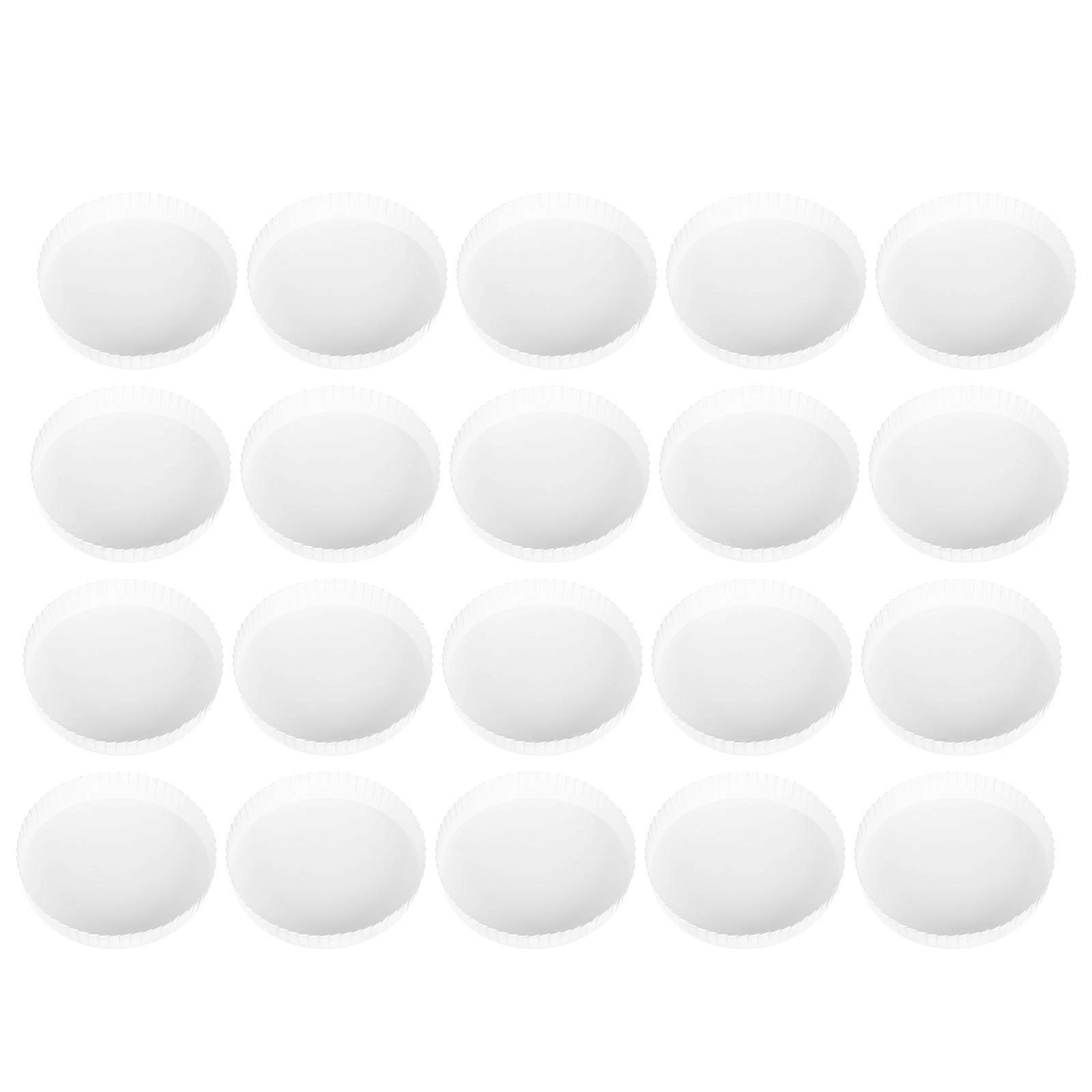 100pcs Paper Drinking Cup Covers Stackable Cup Lids Dust-proof Cup Covers