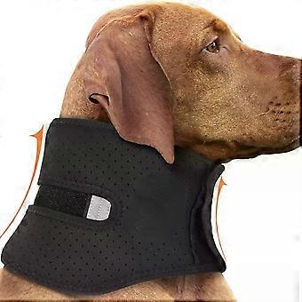 Halsbrace voor honden ter ondersteuning bij verstuikingen en instabiliteit van de nekwervels, compatibel met halskraag voor honden, bevordert nekherstel.