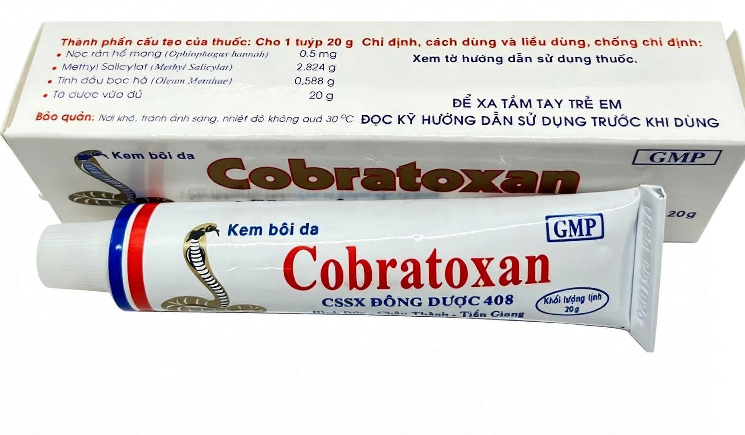Cobratoxan Schlangengift-Massagecreme 20 g, äußerliche, lindernde Salbe bei Muskel- und Gelenkbeschwerden