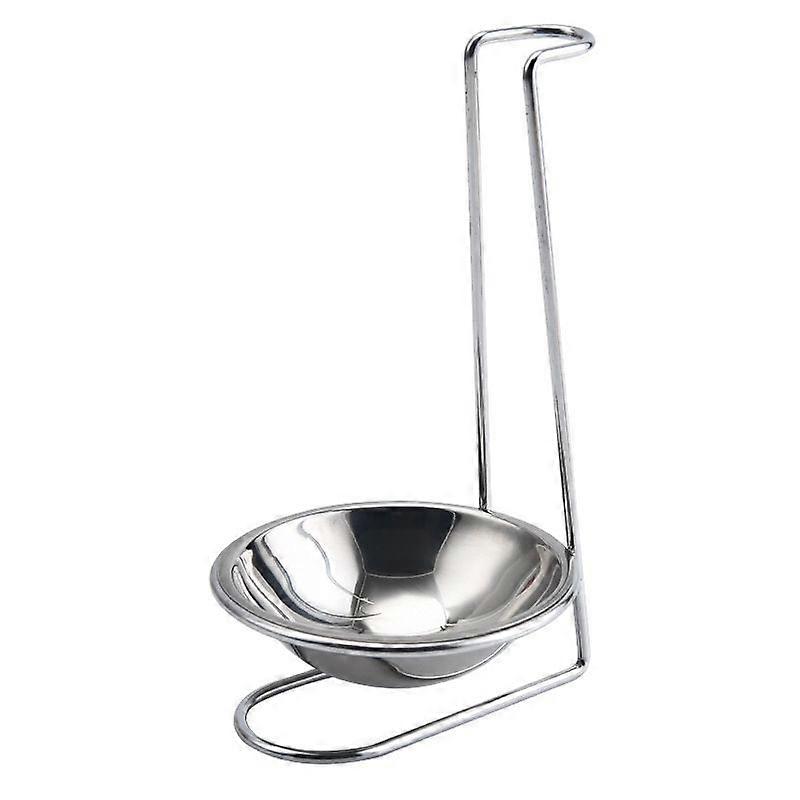 Utensil Rest without Spoon, Plastic, Silver, 18.3*10.4 cm
