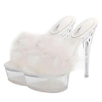 1 Pair High Heels for High Heels Transparent Thin Heels Fluffy Sandals Sky High Heels for