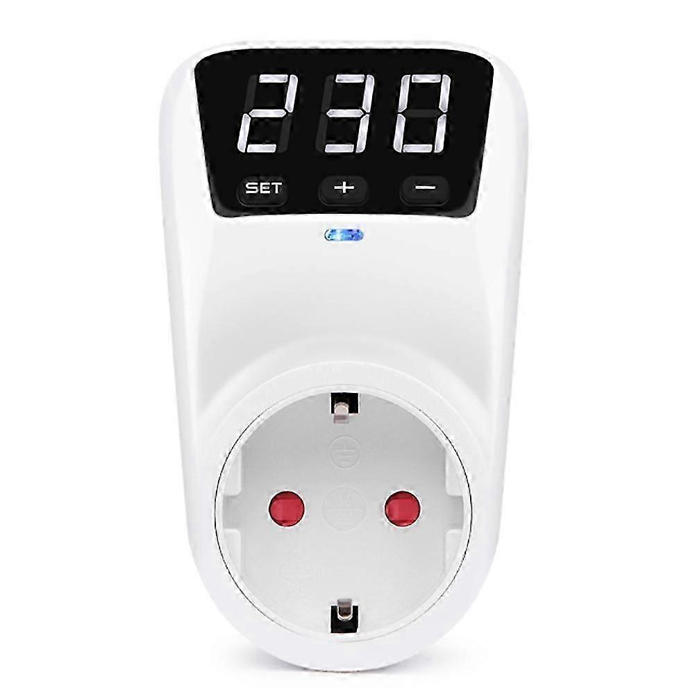 LED Display Voltage Protector Socket AC 230V Adjustable 16A Power Protector Socket with Automatic R