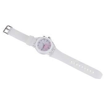 Kids Watch Luminous Plastic Wrist Watch Toy for Kids Use 1Pcs White