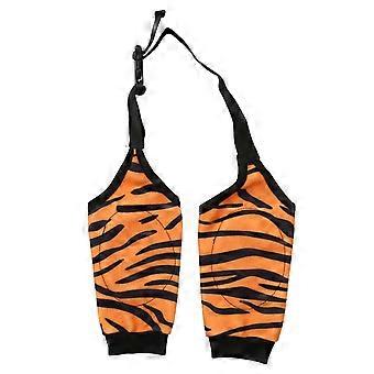 Dog Recovery Sleeves Tiger Style Soft Elastic Breathable Prevent Licking Dog Front Legs Sleeve for Postoperation Home L