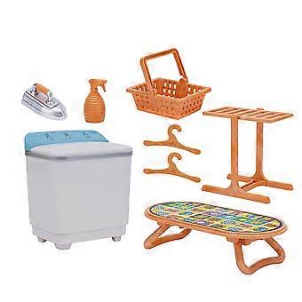 1 conjunto de Mini Casa Máquina de Lavar Mini Ornamento Miniatura Acessórios de Cena