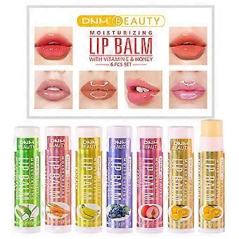 Lip Balm Set of 6 for Deep Hydration and Daily Moisturization - Natural Smooth Glide for Dry Lips