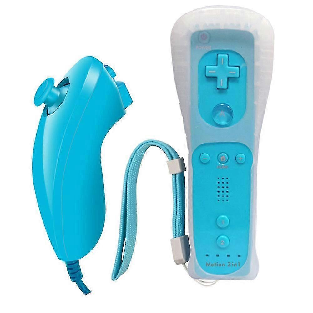 Bluetooth Gamepad compatible with/ U Console Wireless Remote Controller with Motion Plus, Nunchuck, and Wrist Strap E