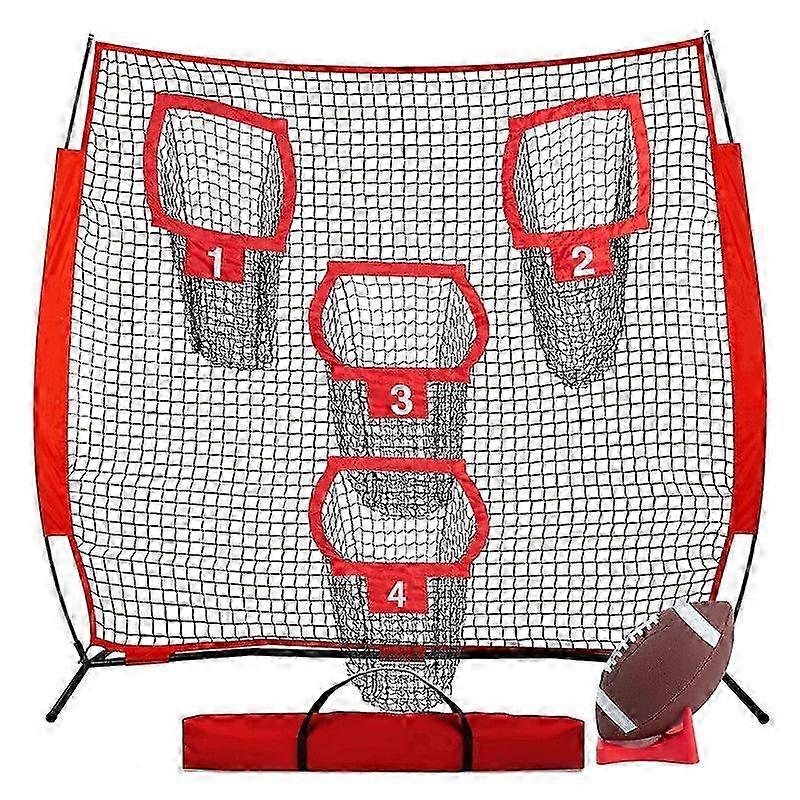 Football Nets with Pockets for Improving Accuracy Throwing