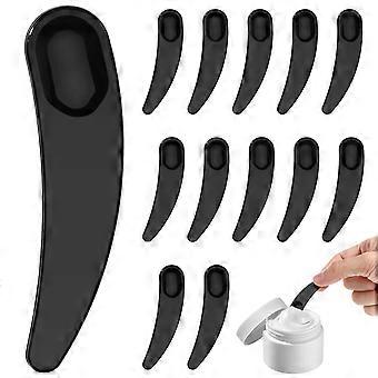 Cosmetic Spoon Tiny Spatulas for Sampling 150Pcs Black Makeup Tools