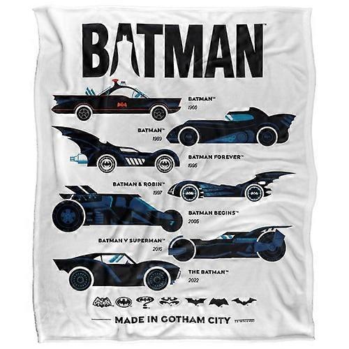 Batman Batmobiles Silhouette Blanket