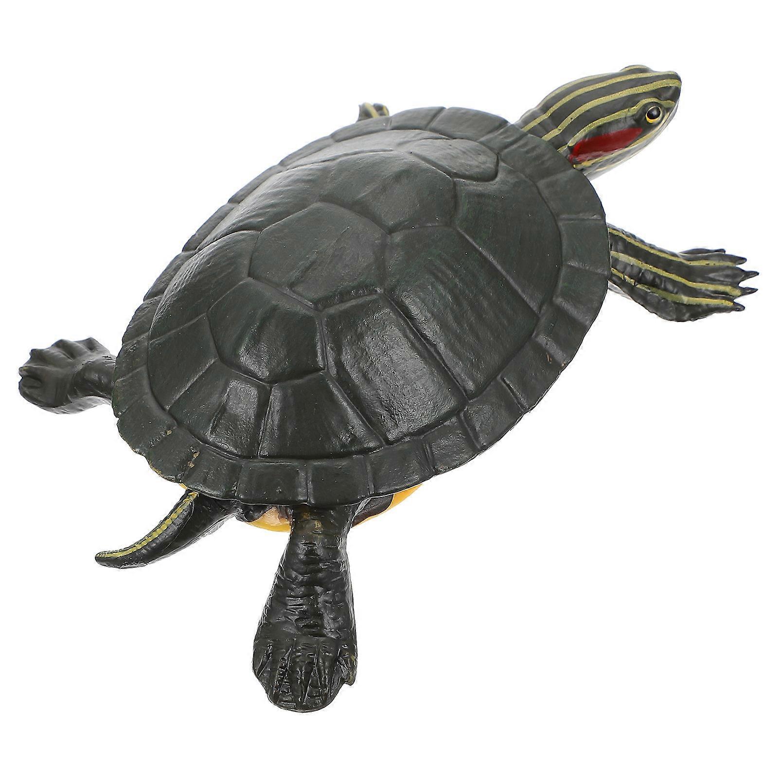 Simulation Turtle Model Solid Plastic Turtle Toy Ornament for Playing Use