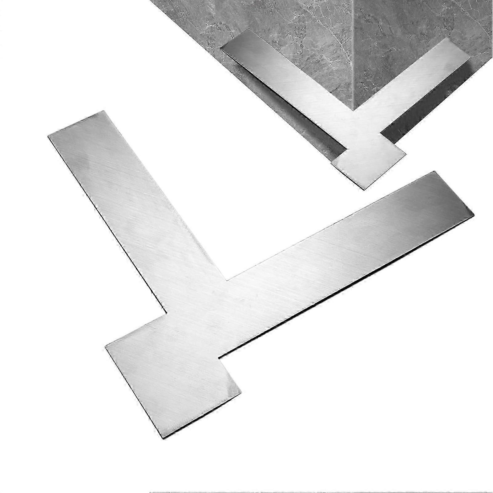 Wall Edge Scraper Right Angle Leveling Tool Stainless Steel for Taping Drywall Flooring