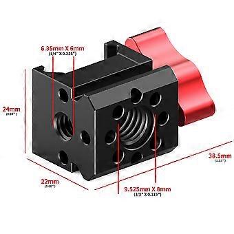 Universal Slider Clip with Slot Clasp 3/8-Inch Thread for Stabilizer Camera Cage Quick Release