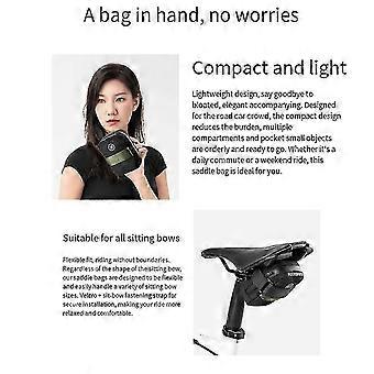 ROCKBROS Mini Bicycle Saddle Bag Portable MTB Road Bike Storage Bag Tail Compact Universal compatible with All S