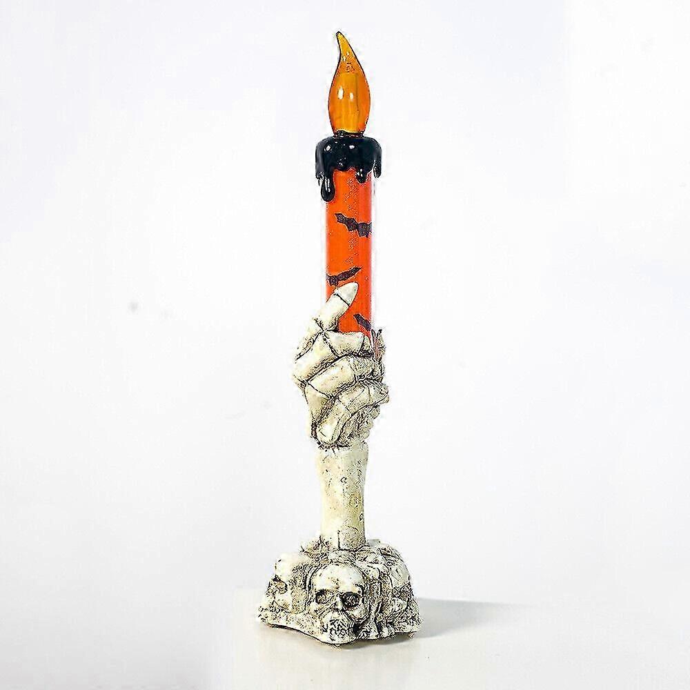 Halloween simulation flame candle lamp ghost hand Candlestick decorative lamp