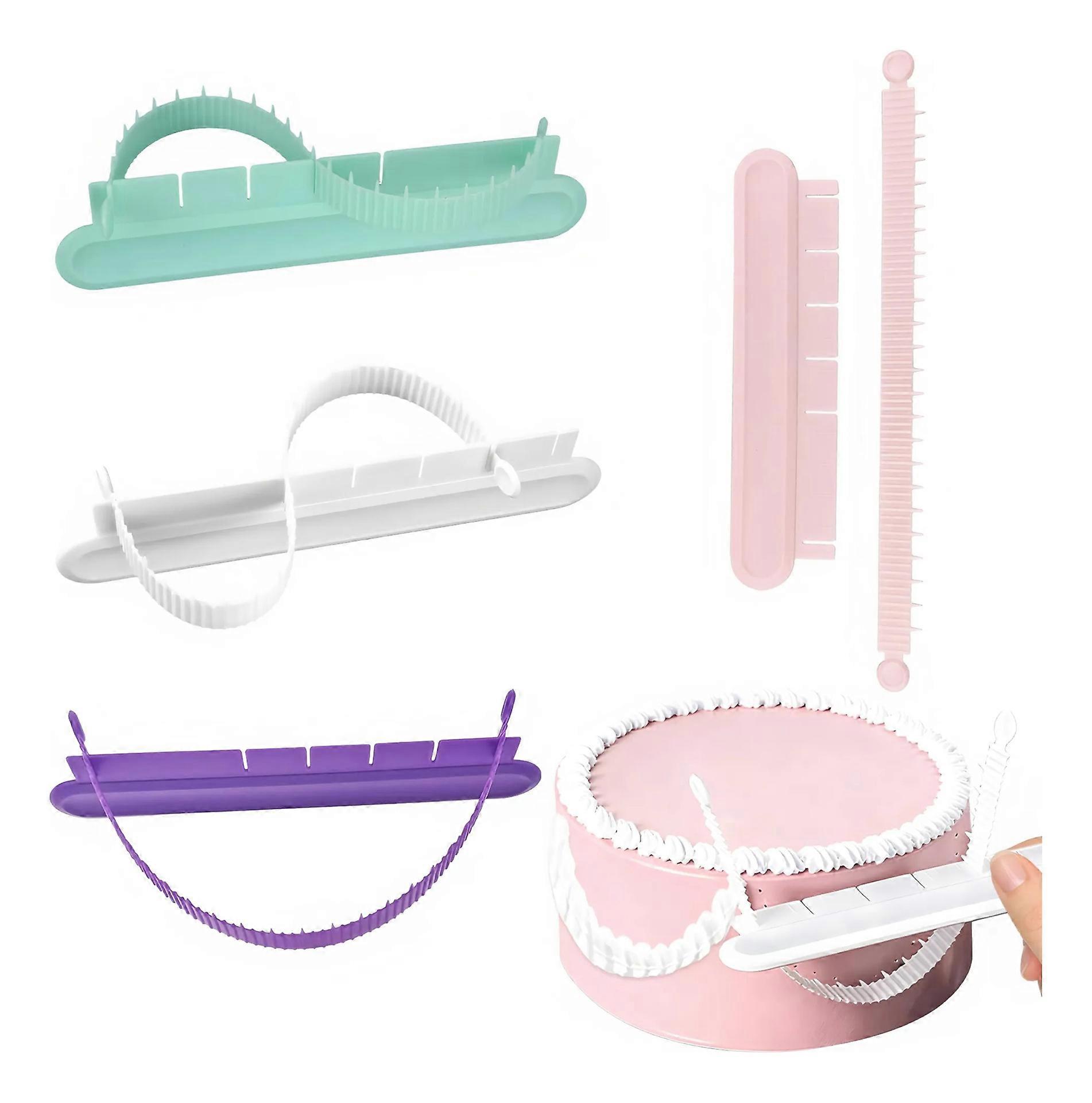 4pcs Cake Arch Guide Tool, Adjustable Fondant Cake Arc Ruler
