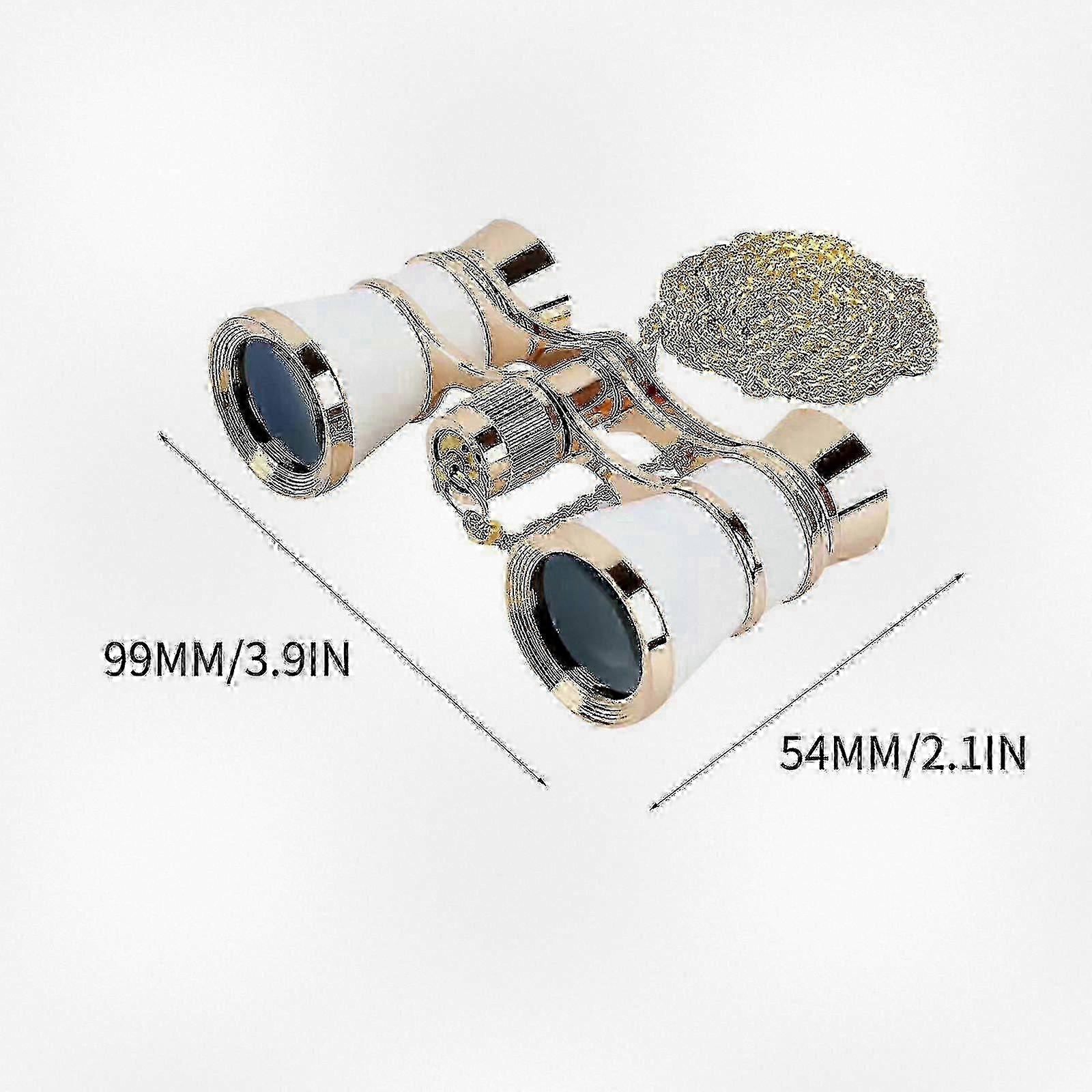 3x25 Compact Metal Opera Binoculars