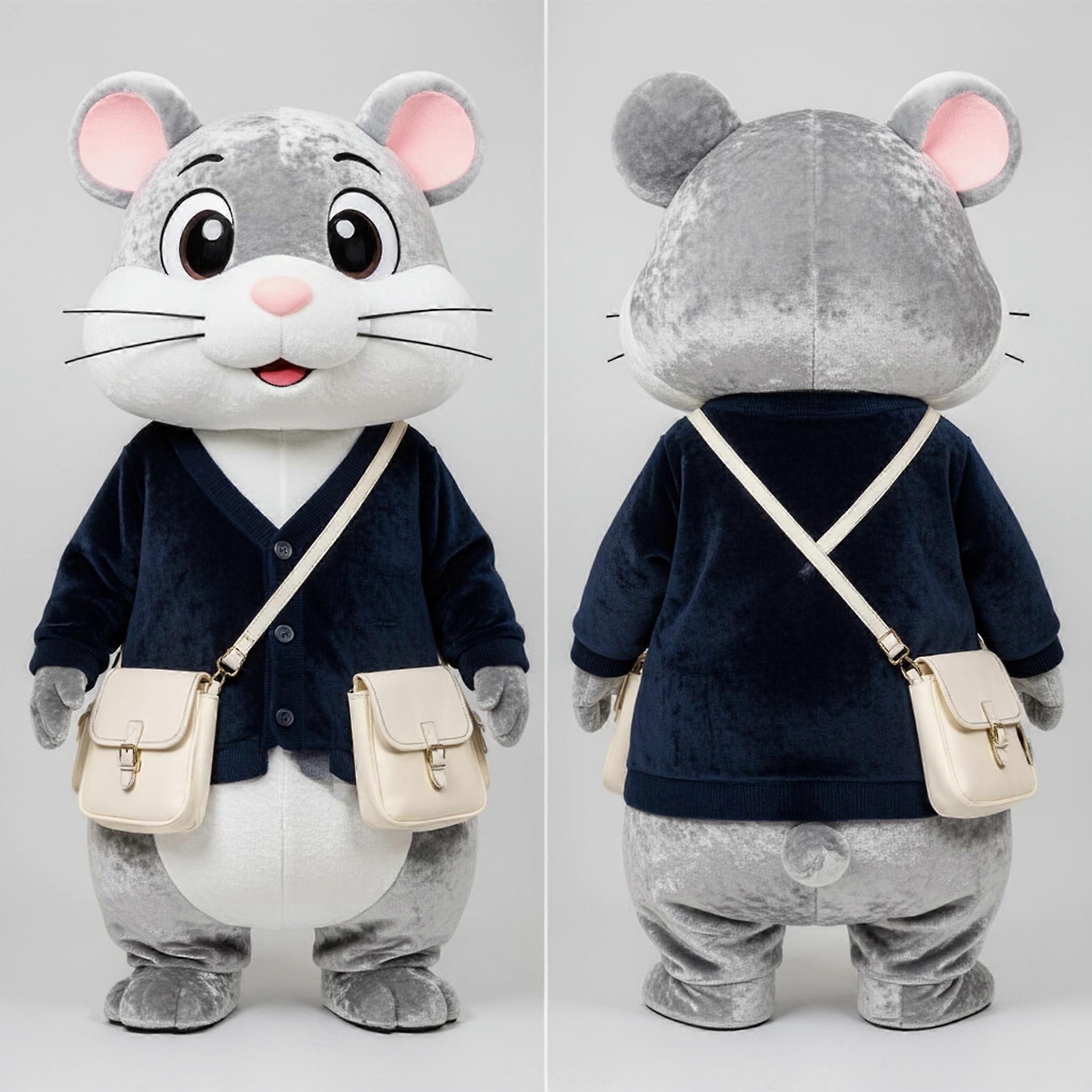 MASTICOT Silver Plush Aglet Mascot