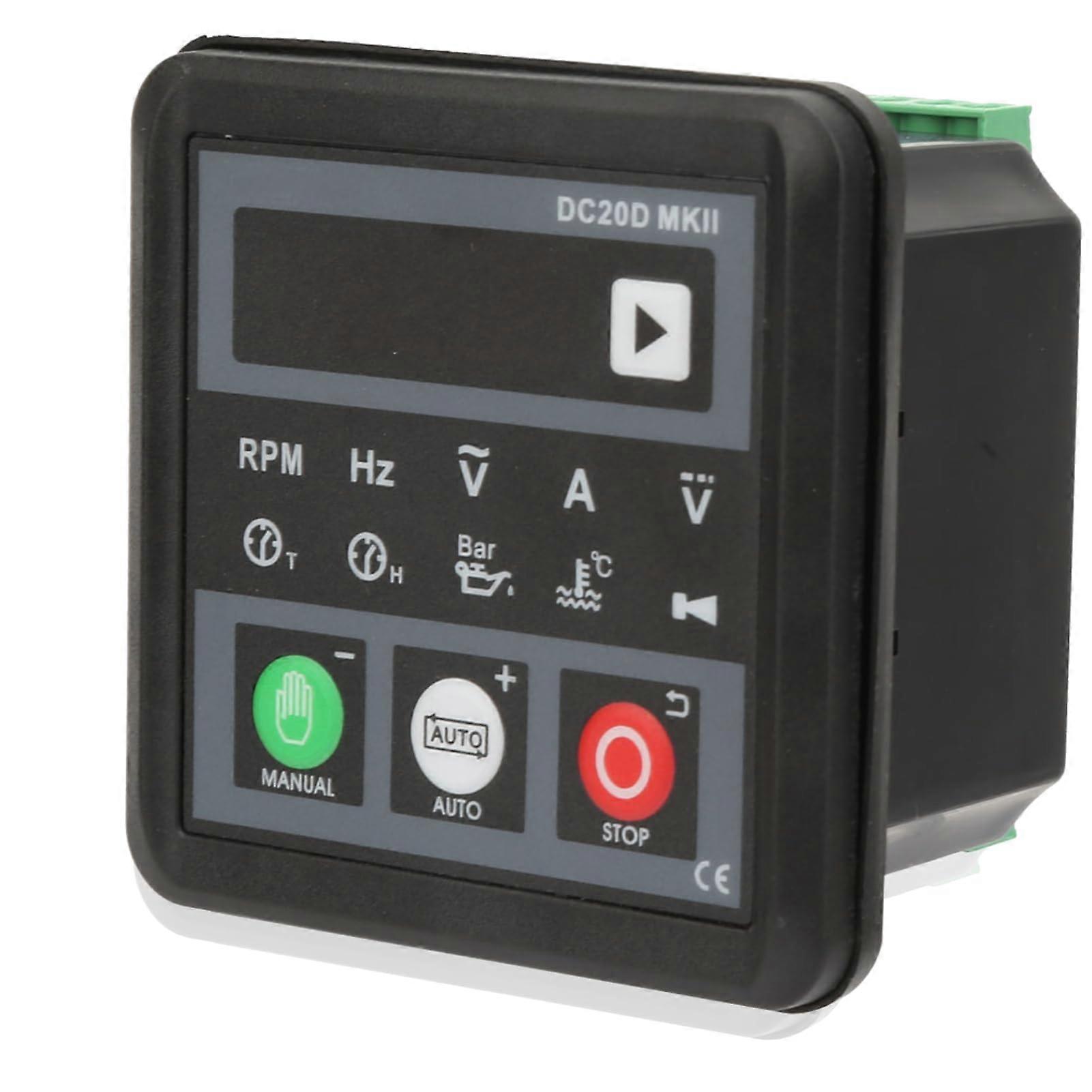 DC20D MKII Automatic Start Generator Controller for Gasoline Engine, Compact Control Panel, Easy Installation