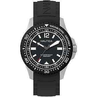 Nautica mau Japanese Quartz Analog Man Watch with NAPMAU001 Silicone Bracelet