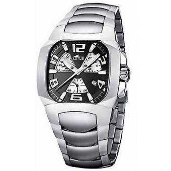 R. lotus code cab cro ac e.ne.bl Quartz Analog Man Watch with 15501/4 Stainless Steel Bracelet