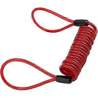 Câble de sécurité en acier avec boucles, antivol double boucle flexible en PVC compatible avec la protection du guidon de moto/vélo