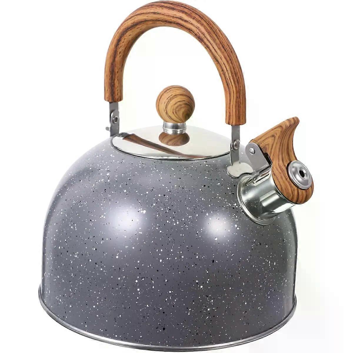 Whistling Kettle Stainless Steel Marble Pattern
