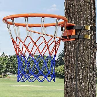 Basketballkurv, 18 tommer, legeret stål, til montering på væg.