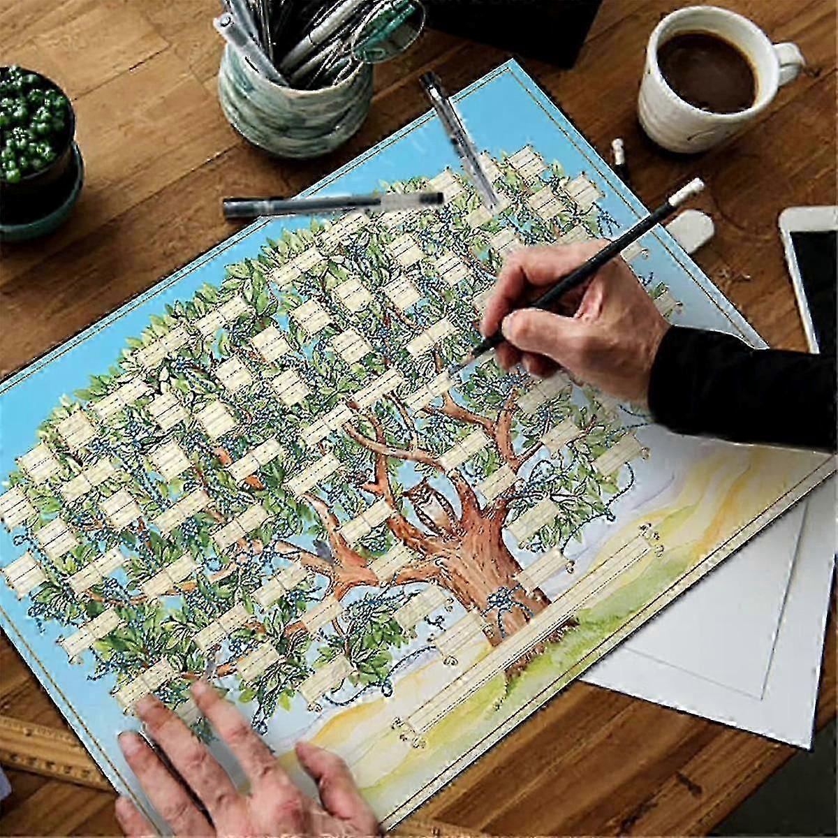 6-Generation Blank Family Tree Chart