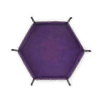 PU Leather Hexagon Dice Tray