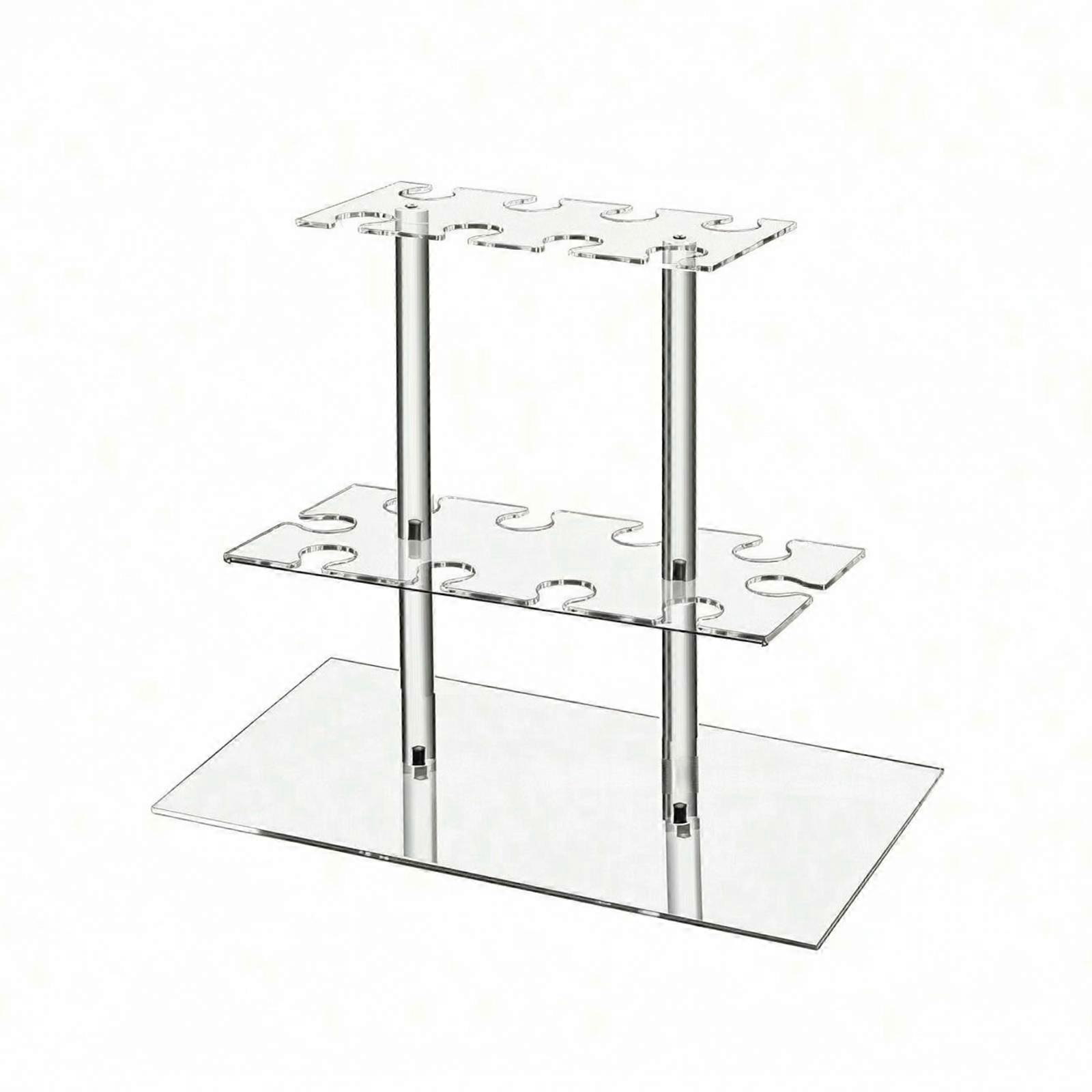 Acrylic Stemware Display Stand | Flat Stable Base, Decorative, Stemware Stand
