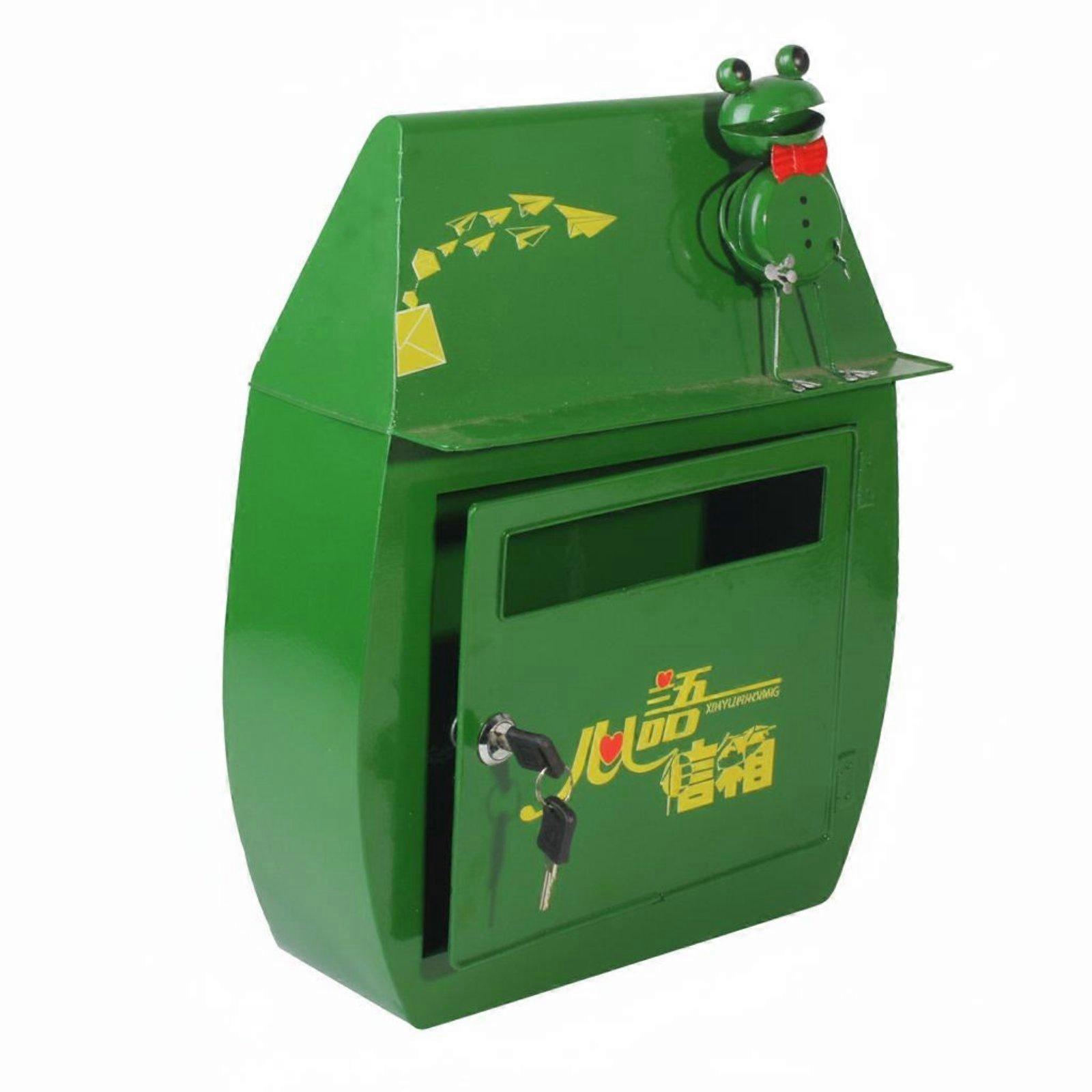 Frog Mailbox Creative Design Letter Box Handmade for Garden