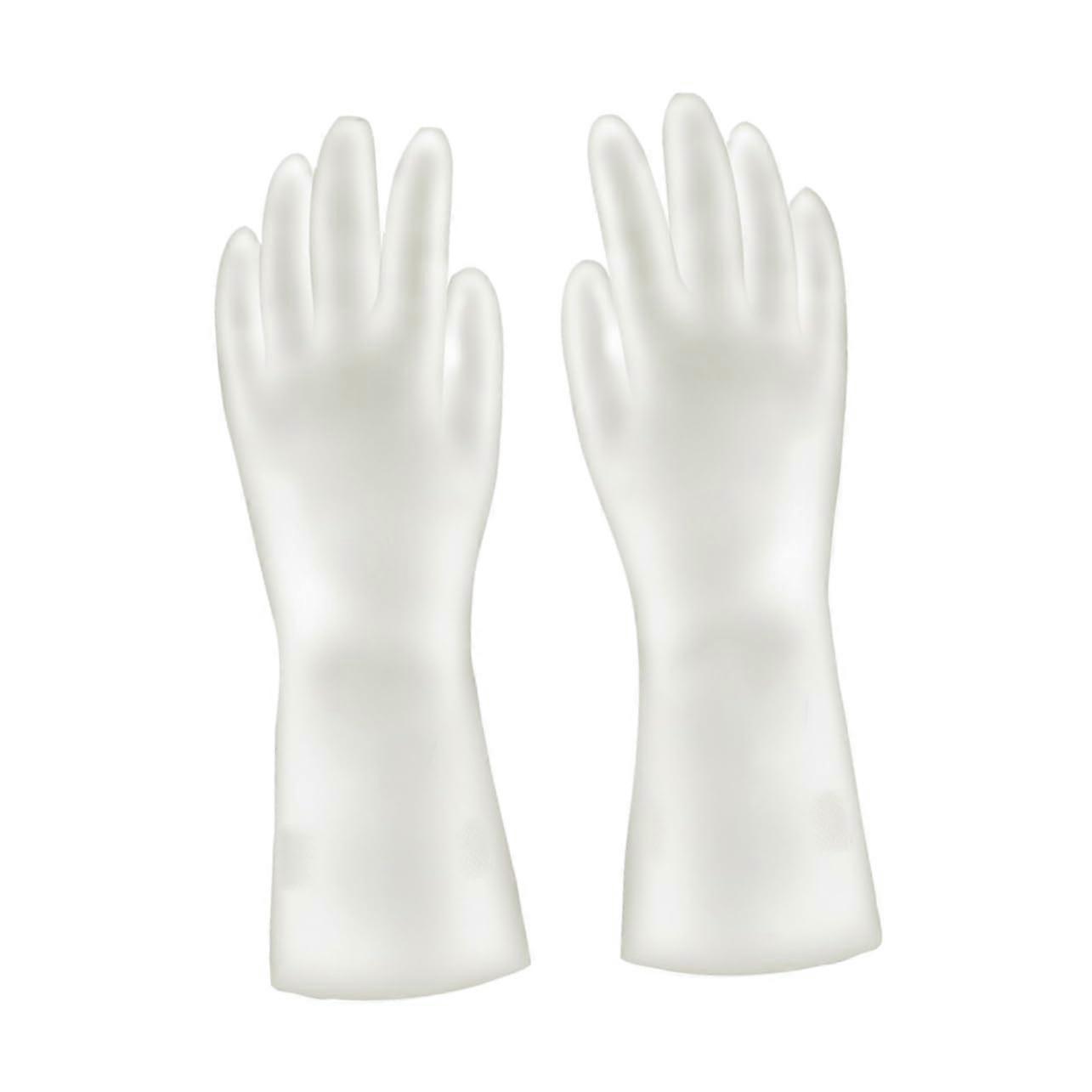 Rubber Cleaning Gloves NonSlip Waterproof