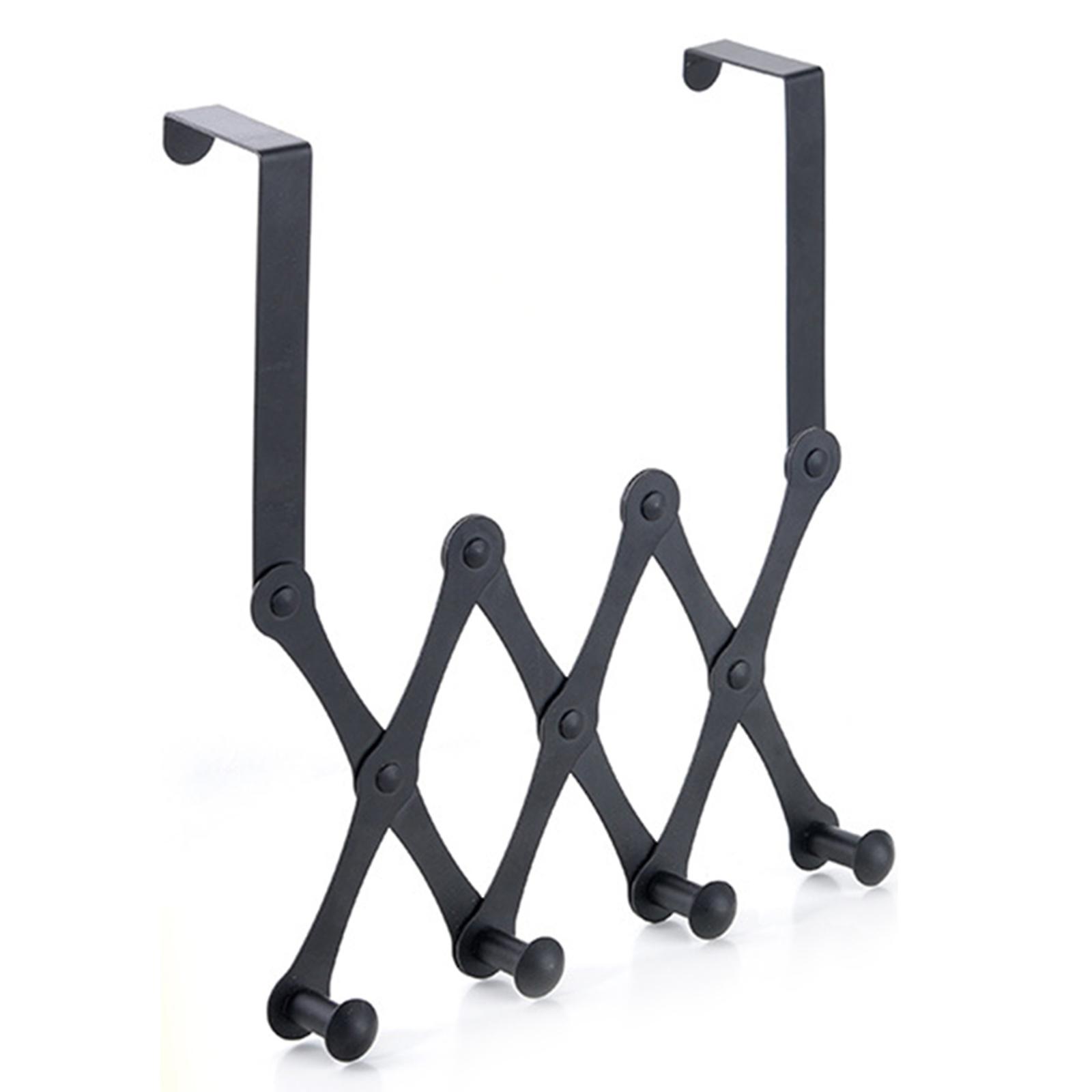 Retractable Door Hooks Stainless Steel Hanger Hook Multi-purpose Storage Rack