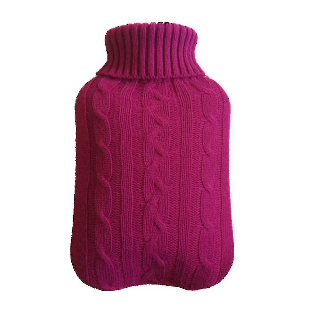 Cover Soft Knitted Covers Large Capacity,rose Red