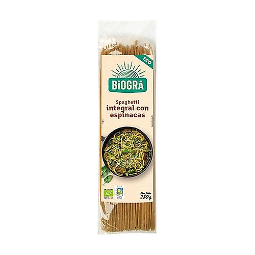 Spaghetti with spinach integral Bio 250 g