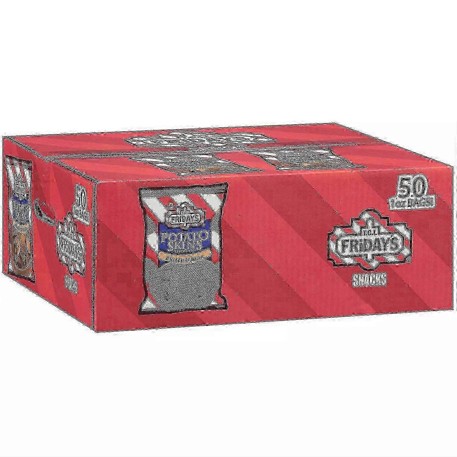 T.g.i. Friday's Potato Skins Snack Chips, Cheddar & Bacon, 50 Ea