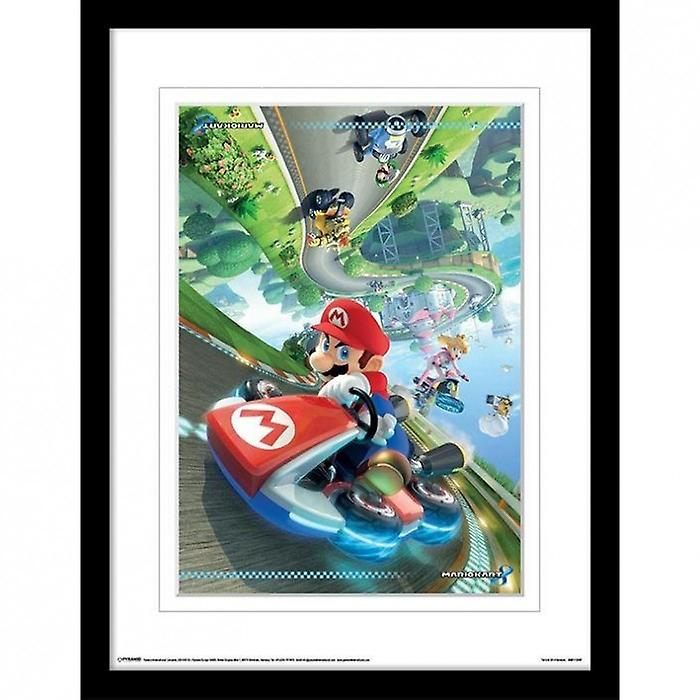 Super Mario Kart 8 Flip Framed Art Print