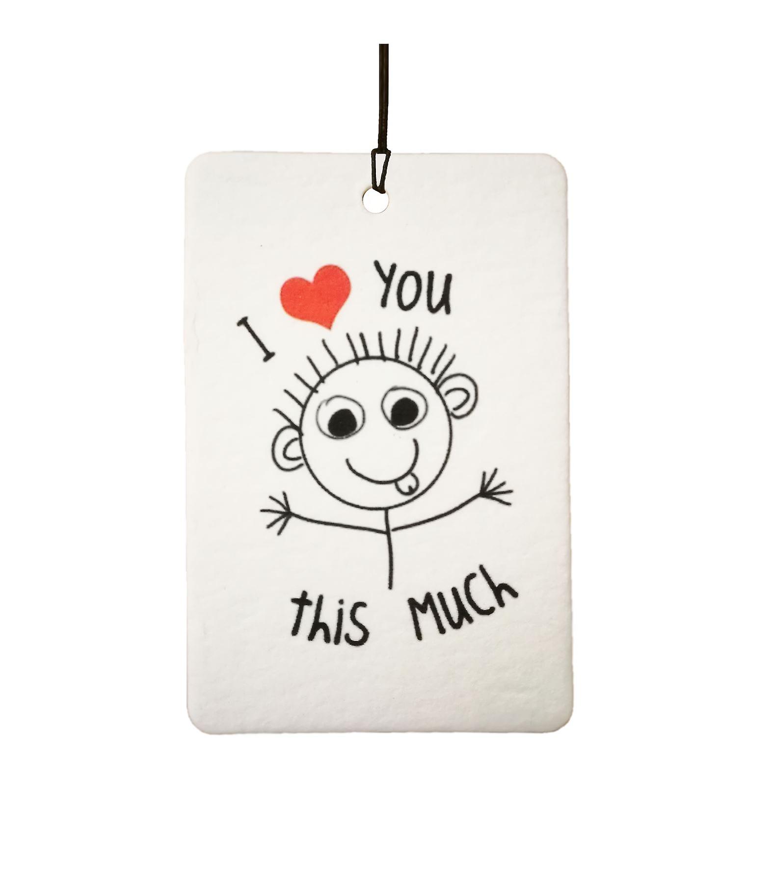 Ich liebe dich viel Auto-Lufterfrischer