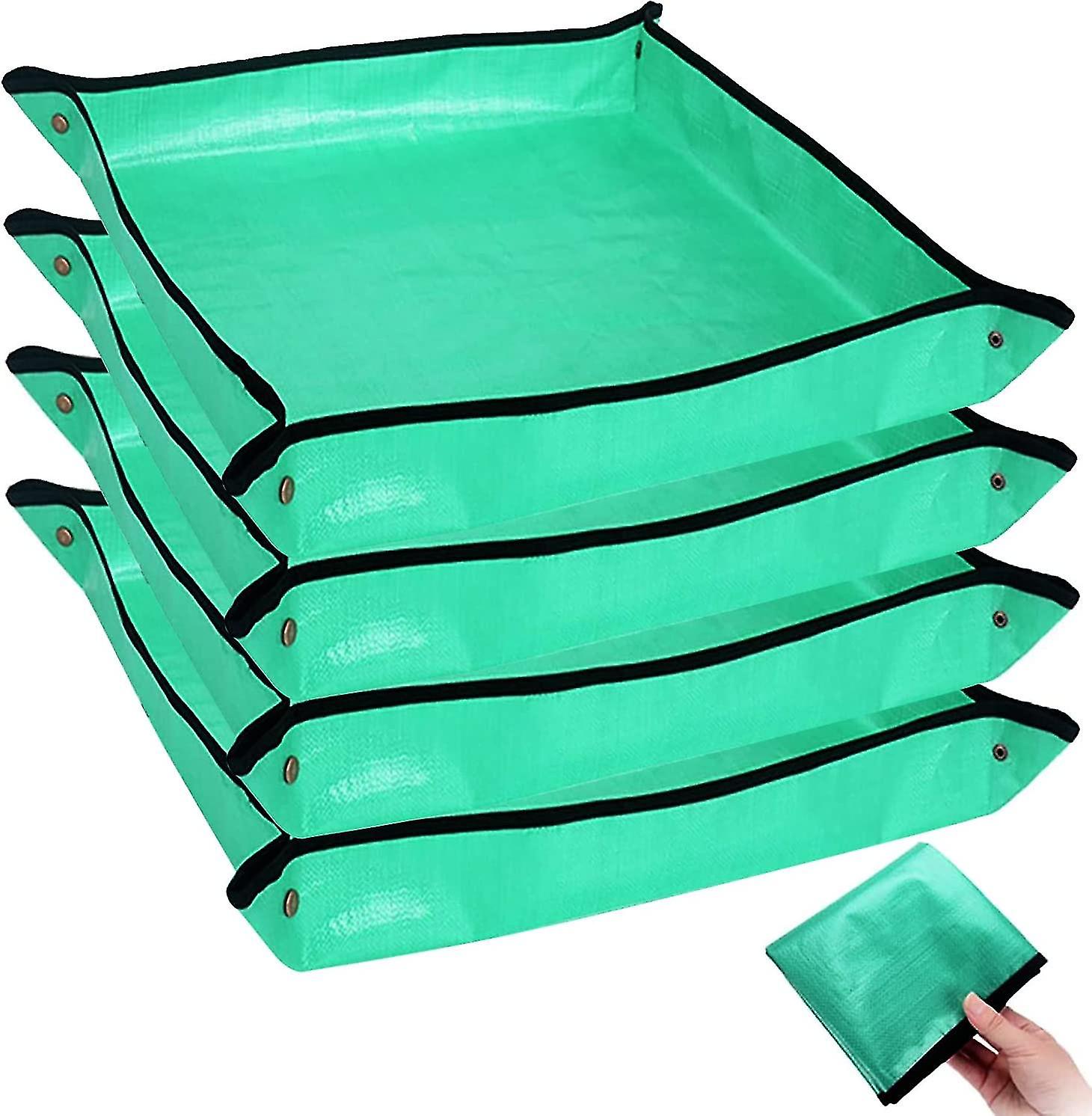 حصيرة إعادة زراعة النبات حصيرة البستنة للماء القابلة للطي ، صينية تأصيص محمولة للنباتات الداخلية زرع عصاري والتحكم في الفوضى ، هدايا ل Wom