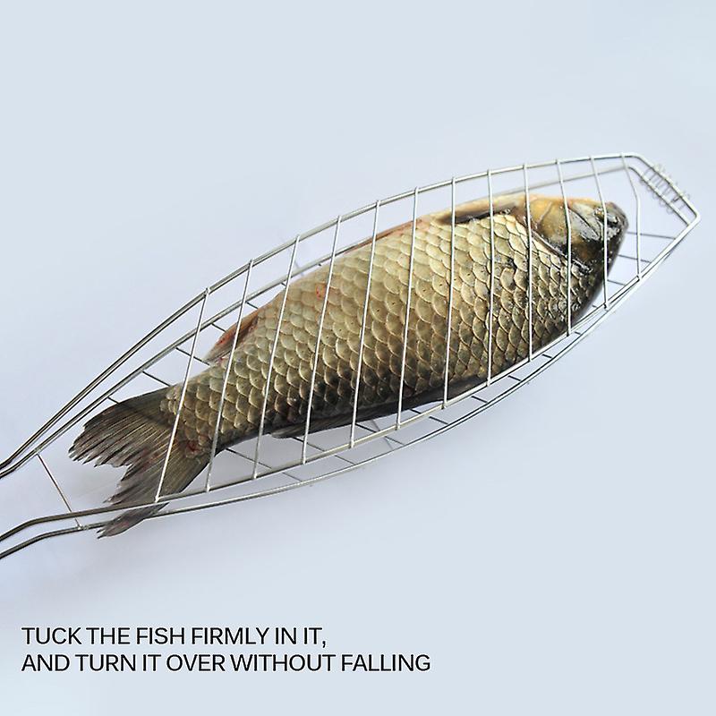 1pcローストフィッシュグリルバスケット野菜折りたたみハンドル付きDIYフレキシブルノンスティックバーベキューバスケット屋外バーベキューツールポータブルハンバーガーメッシュバーベキューBB