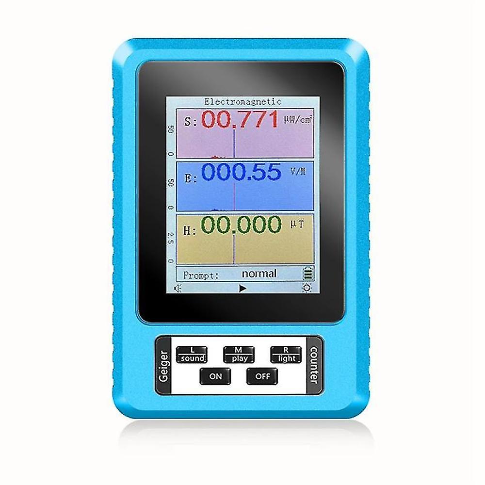 Xr2 Br-9a Handheld Electromagnetic Radiation Detector High Precision Electromagnetic Radiation Tester Blue