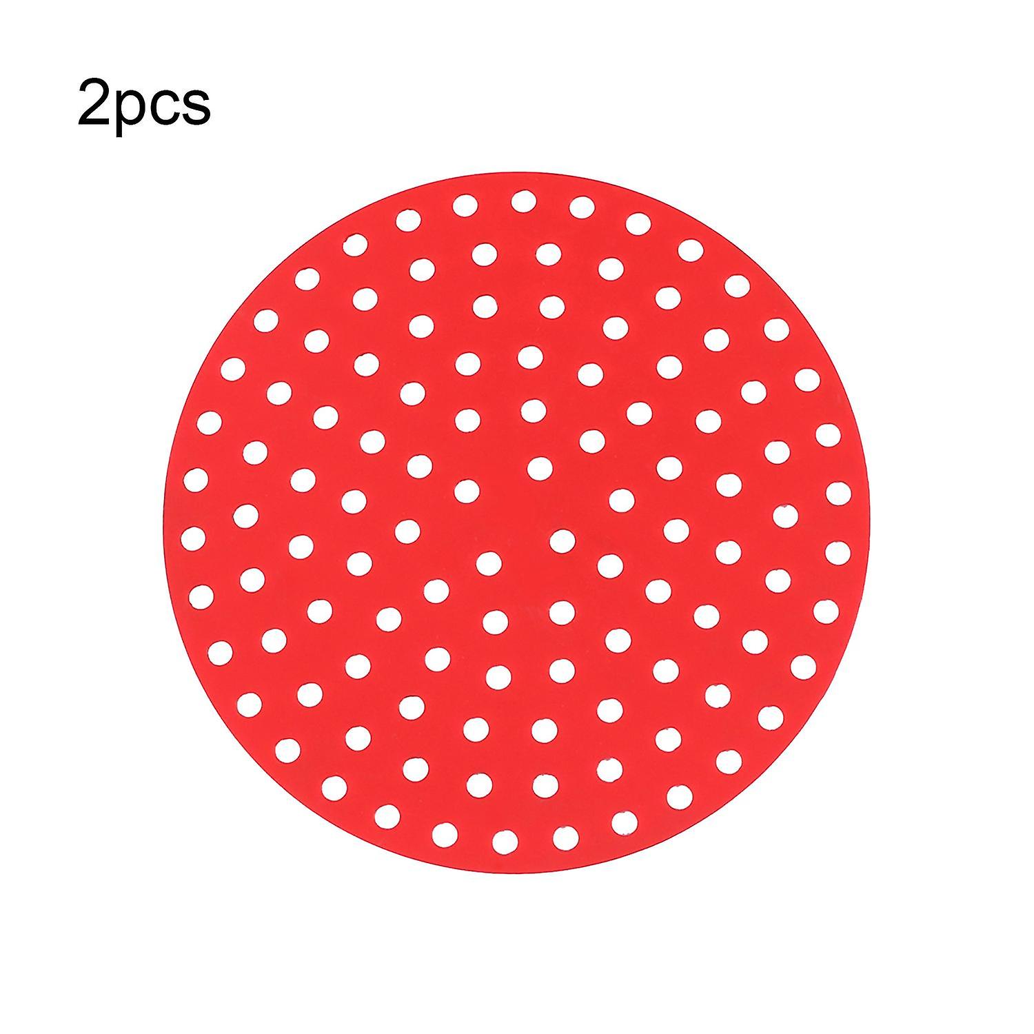 ZHOUBA 2Pcs Frying Liner Food Grade Non-Stick Silicone Dishwasher Safe Fryer Basket Mat for Kitchen