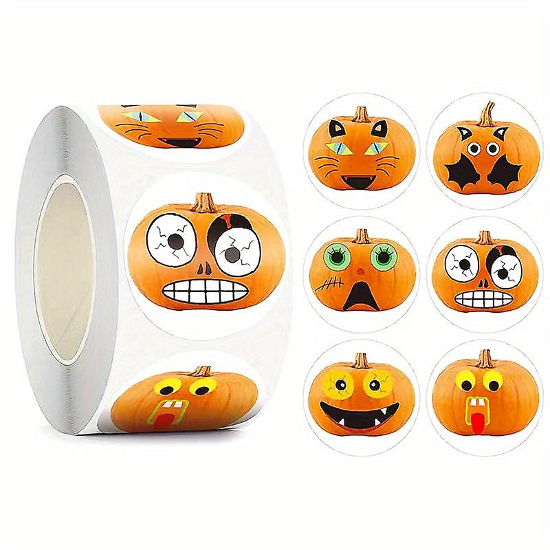 1roll Halloween Animal Thank You Decorazione Autoadesivo Adesivo Etichetta Box Seal Sticker Seal Sticker Business Commodity Packaging Sealing Sticke
