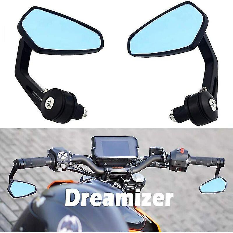 -7/8" 22mm Motorcycle Handlebar Mirror, Motorcycle Side Mirrors Compatible With Z1000 Z750 Mt03 Mt09