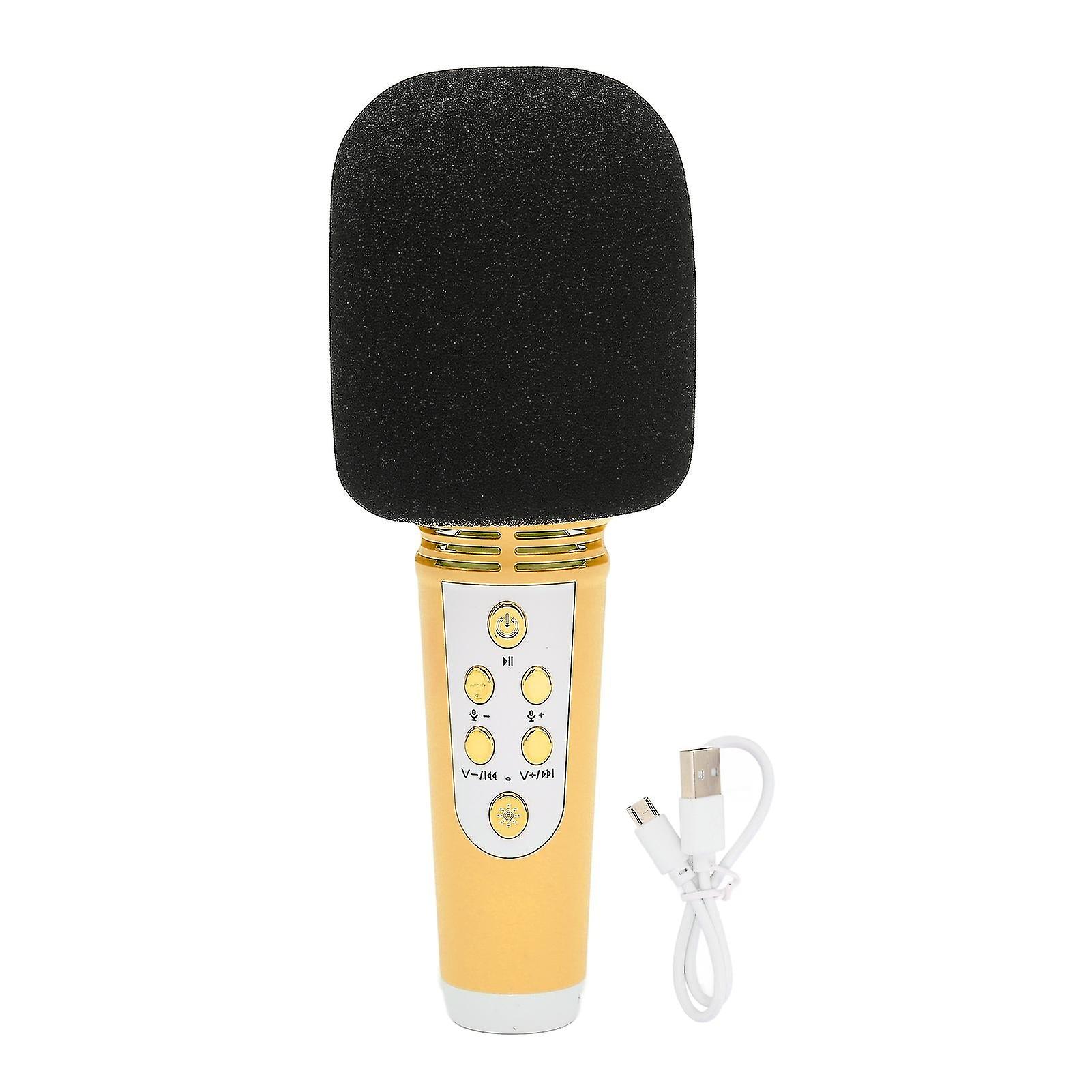 L818 Wireless Microphone Wireless Bluetooth Microphone With Powerful Speaker For Car Party Pc All Smartphonesyellow