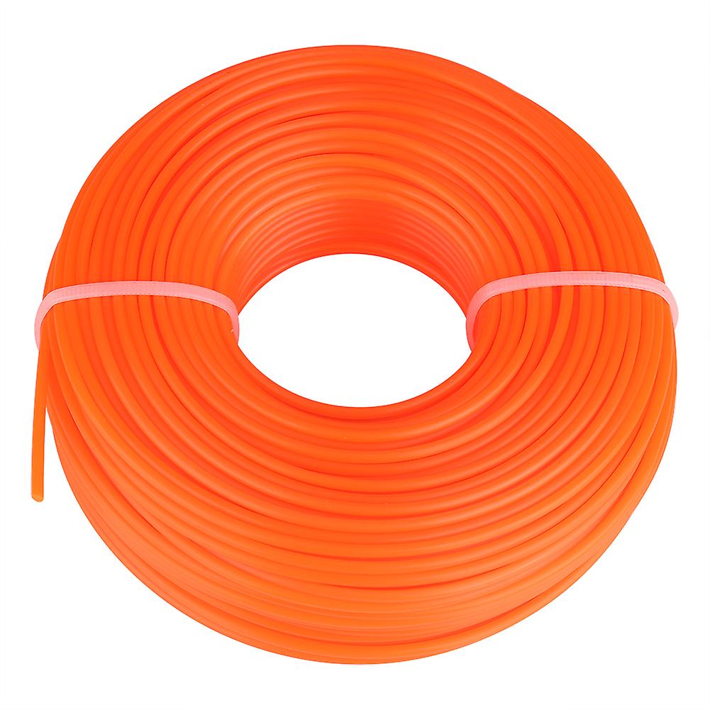 Fil de coupe-bordure rond en nylon de 2,4 mm pour débroussailleuse à essence, 50 m