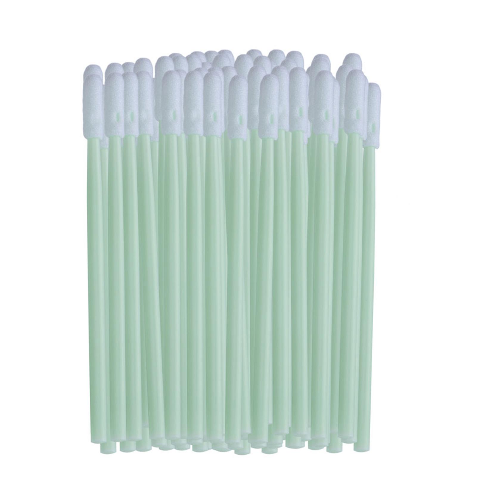 Lot de 100 tampons de nettoyage en mousse antistatique à pointe ronde pour lentilles de disque d'imprimante