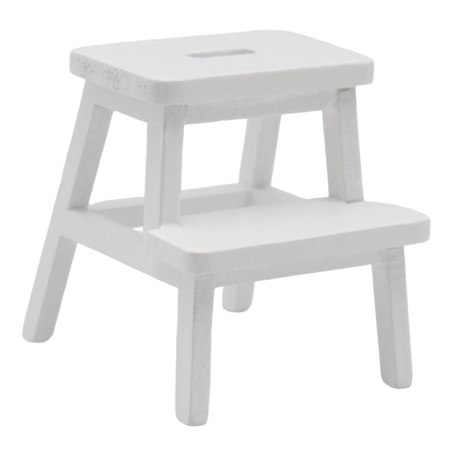 كرسي منزل دمية خشبي كراسي نموذجية أثاث للأطفال يتظاهر باللعب الخشب