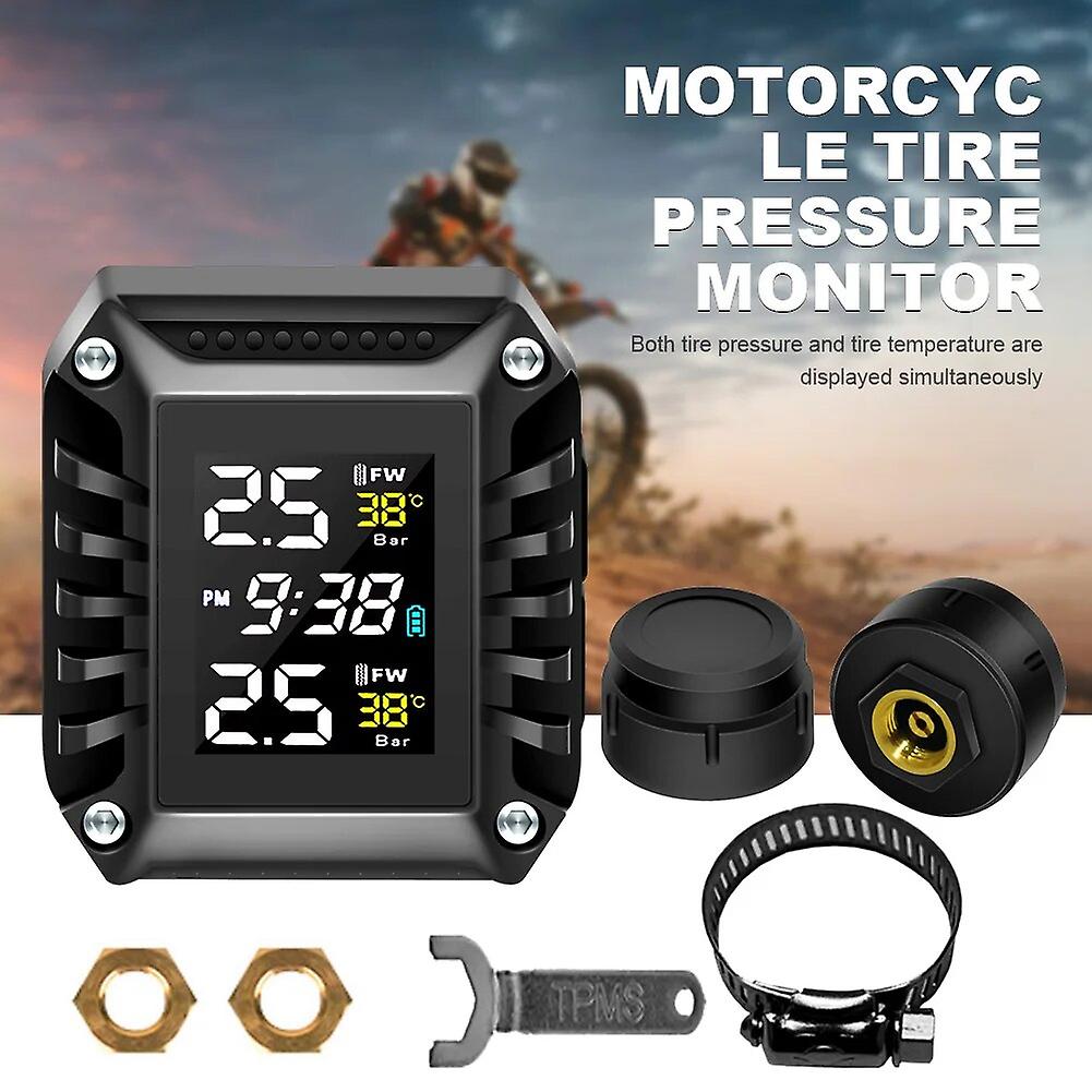 Portable Magnet Charging Tire Pressure Monitoring System Tyre Temperature Detector Waterproof For Motor Vehicle Automobile